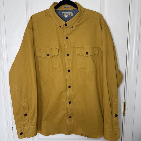 Duluth Pack Other - Co. "Duluth Untucked" Men's XL Button Down Shirt | Mustard Gold | Denim